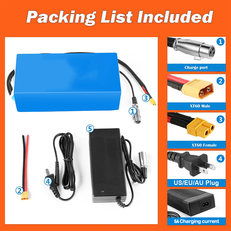 60V 30Ah 21700 Battery Pack - 48V 52V Elektrische Fiets Chamrider 21700