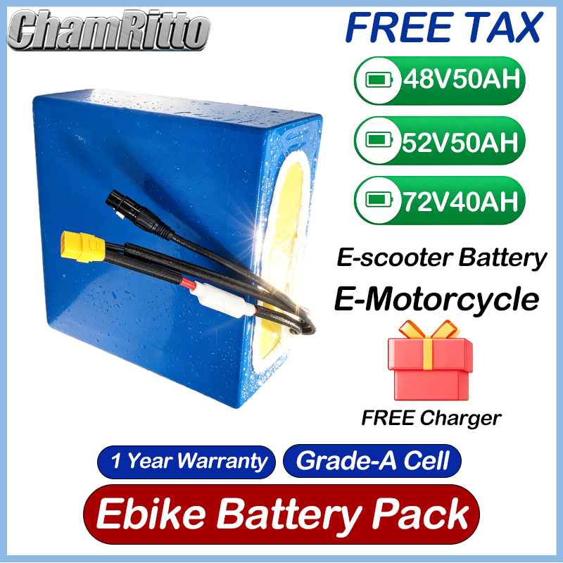 Elektrische fiets 48V 30Ah lit - 60V 30Ah 21700 Battery Pack recensie en prijs
