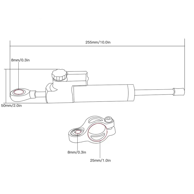 Voor Honda CB900F Hornet CB919 - Steering Damper Stabilizer Kit Cnc recensie en prijs