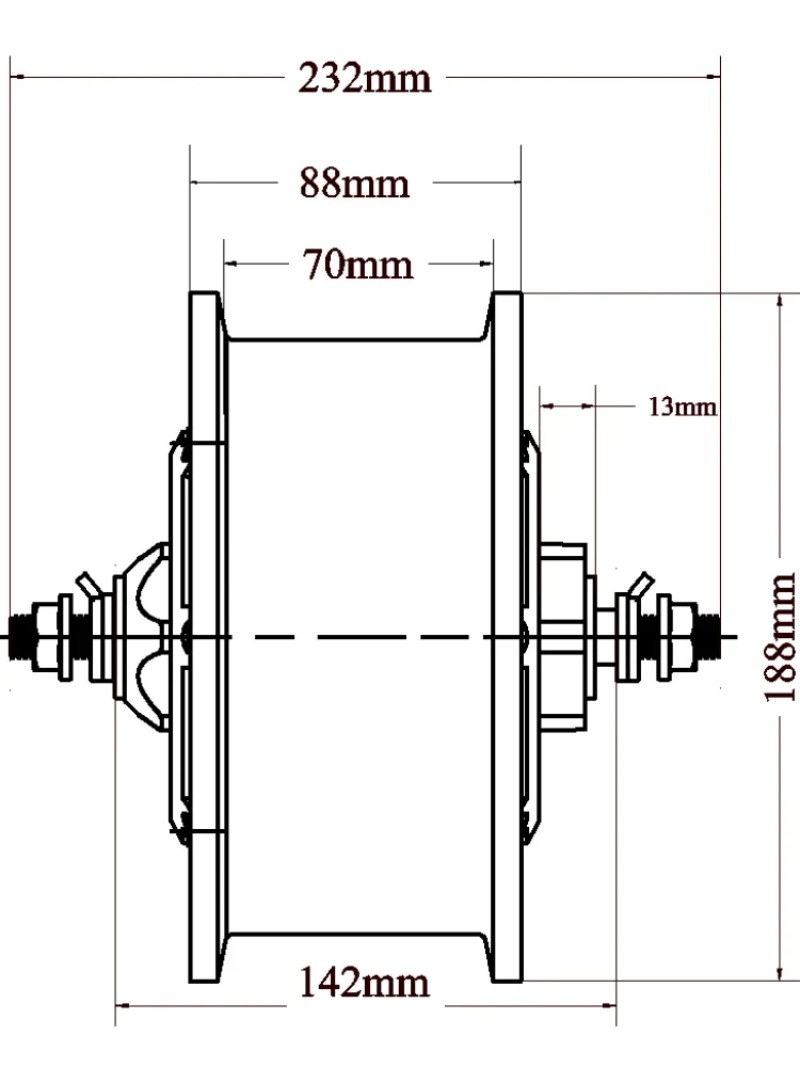 11 inch 52V 60V 72V 120V 5000W - 60V 5000W Brushless Hub Motor recensie en prijs